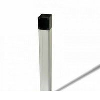 COLONNINA ALLUMINIO ANODIZZATO NATURALE CON SUPPORTO ANTISCASSO H 1 M CAME CLM