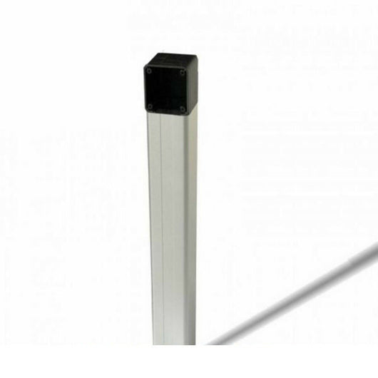 COLONNINA ALLUMINIO ANODIZZATO NATURALE CON SUPPORTO ANTISCASSO H 1 M CAME CLM