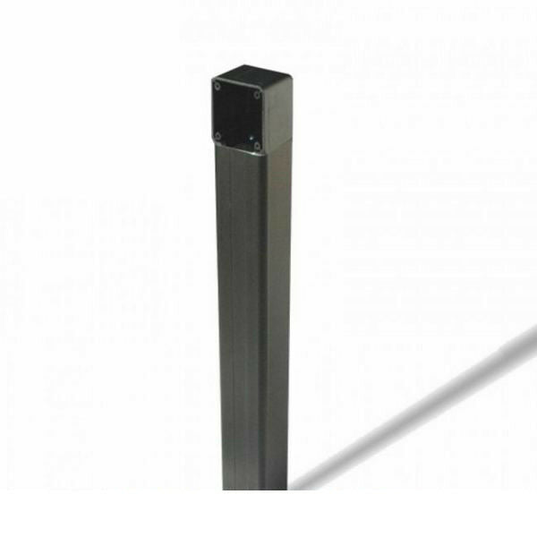 COLONNINA IN ALLUMINO ANODIZZATO NERO CON SUPPORTO ANTISCASSO H = 1 M CAME CLMN