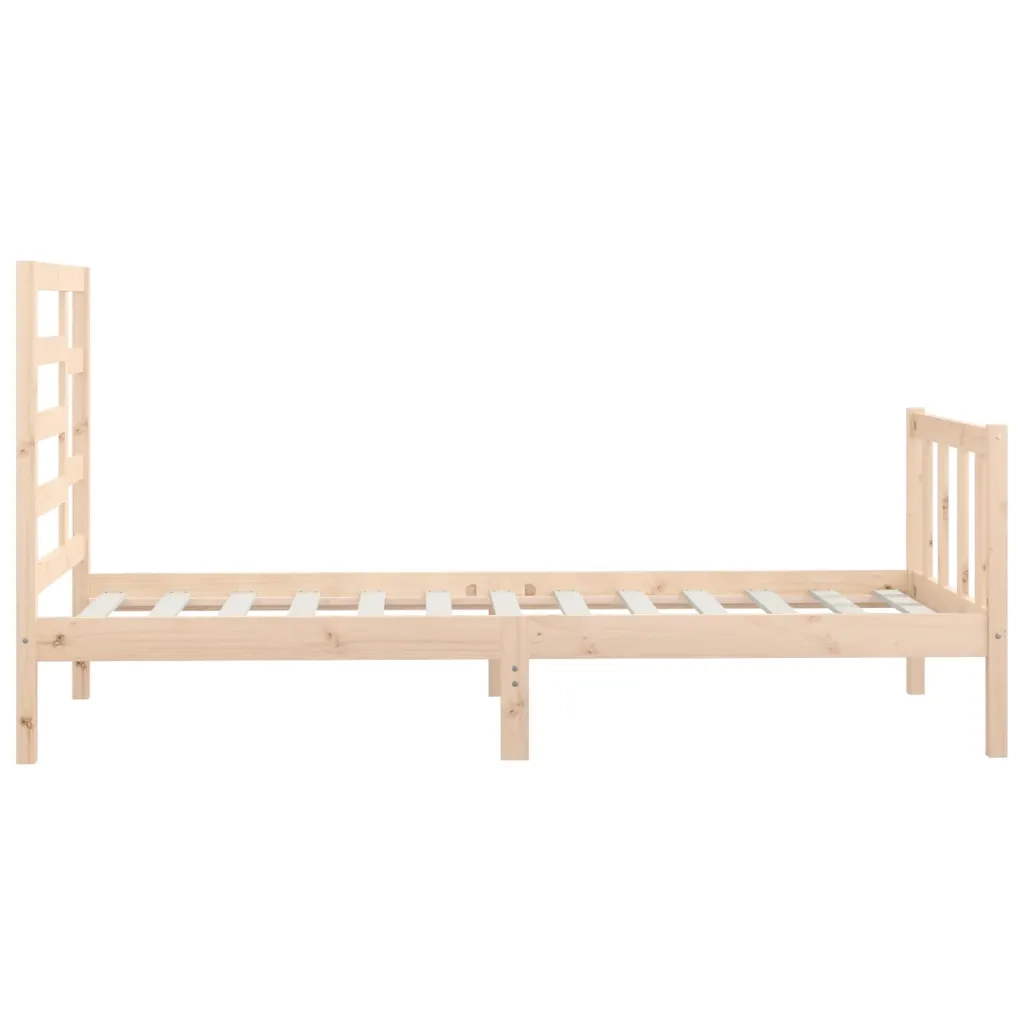 Giroletto senza Materasso-Struttura Letto 90x200 cm in Legno Massello di Pino 358547