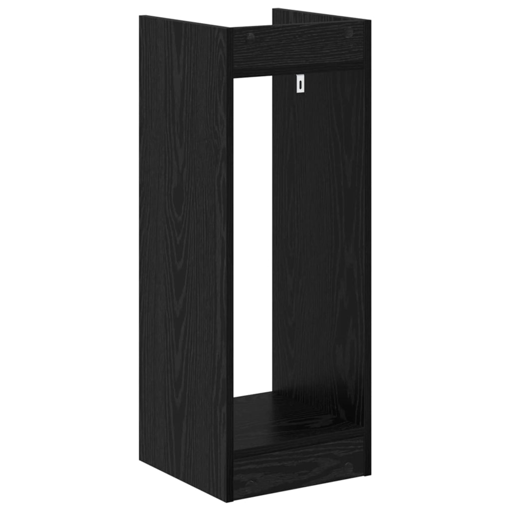Supporto per piante Rovere Nero 30 x 30 x 80 cm 899580
