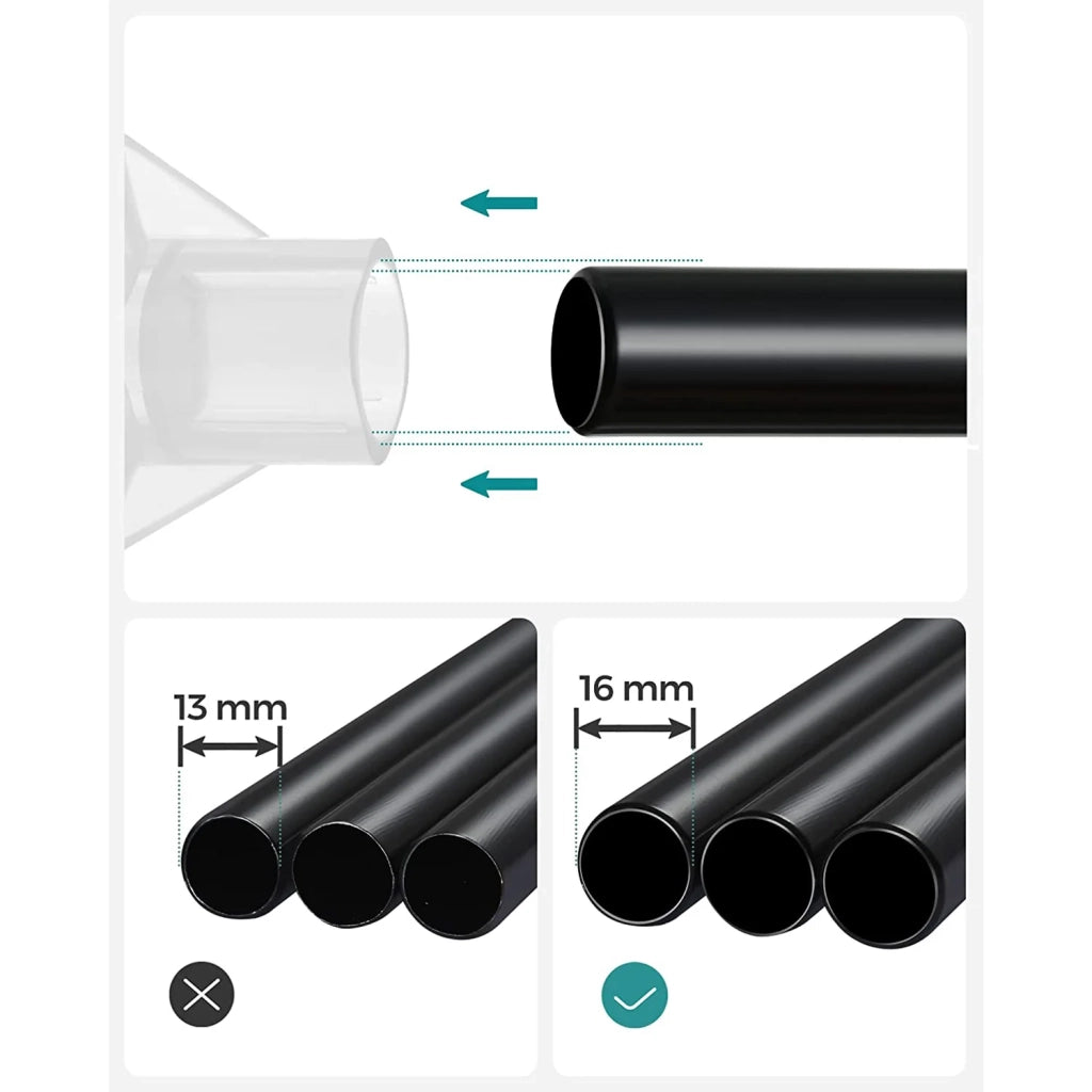Armadio in tessuto per camera da letto appendiabiti 45 x 170 x 167 cm 4 scomparti appendiabiti ripiani a 2 livelli 4 tasche grande capacità camera da letto/soggiorno nero 12_0003969