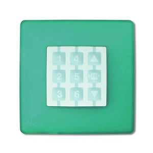 NICE WRS NICEWAY-OPLA SUPPORTO A PARETE RETTANGOLARE VERDE ACQUA OPLA