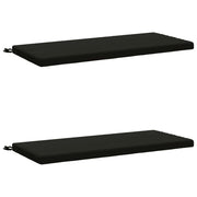 Cuscini per Panchina a 2 Pezzi SOEST 2 pz 100% Poliestere Nero 949343