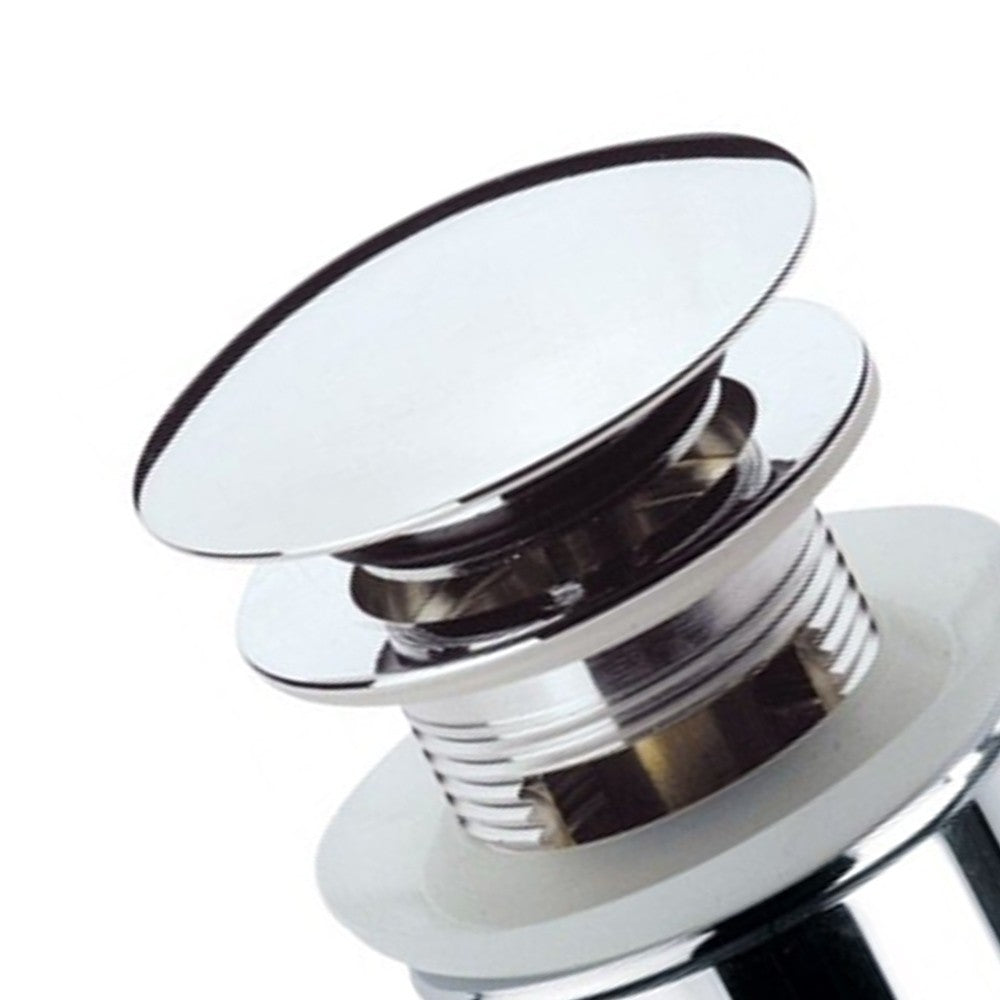 Scarico automatico con sistema click clack, tappo grande e troppo pieno