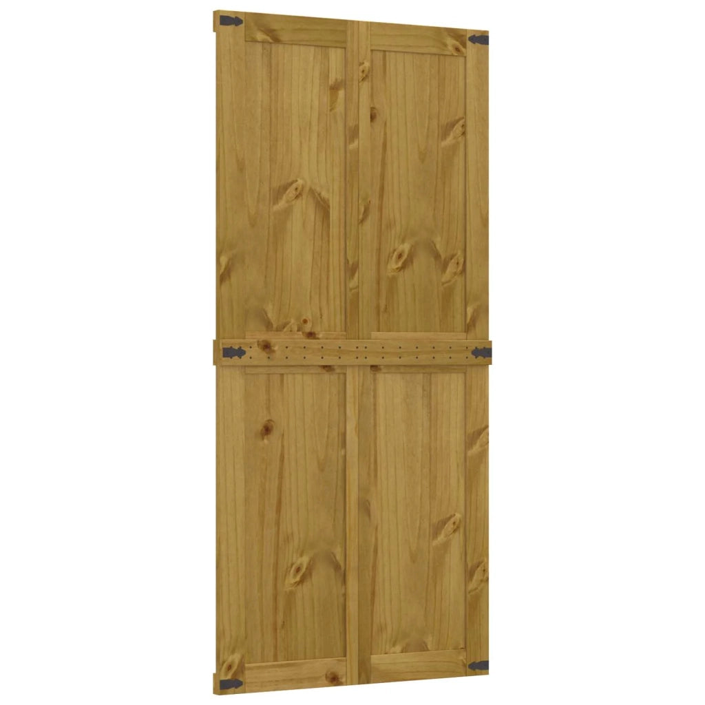 Porta del fienile Corona Marrone Miele 90 x 210 cm