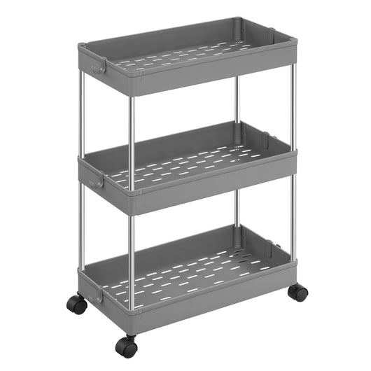 Valora GRAY CABINET SU RUOTE Salvaspazio Grigio Acciaio x1