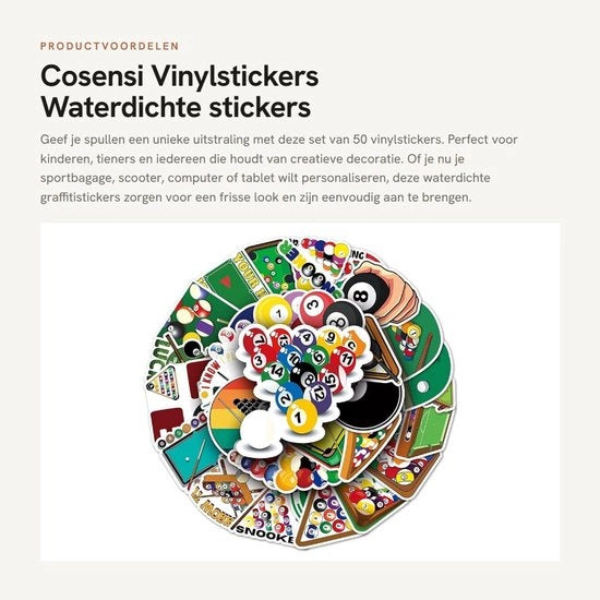 Etichette vinili 50 pezzi - Stickers acqua-resistenti - Etichette PVC - Decorazioni per Auto/Moto/Fiat - Regali per Bambini/Teenager - Diversi Motivi