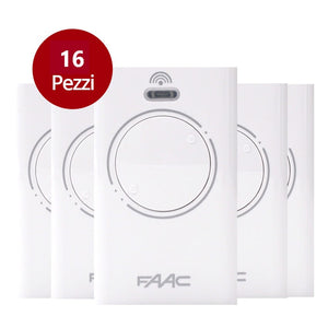 PACK 16 PEZZI TRASMITTENTE 868 MHZ LONG RANGE XT2 868 SLH LR BIANCA FAAC 787009