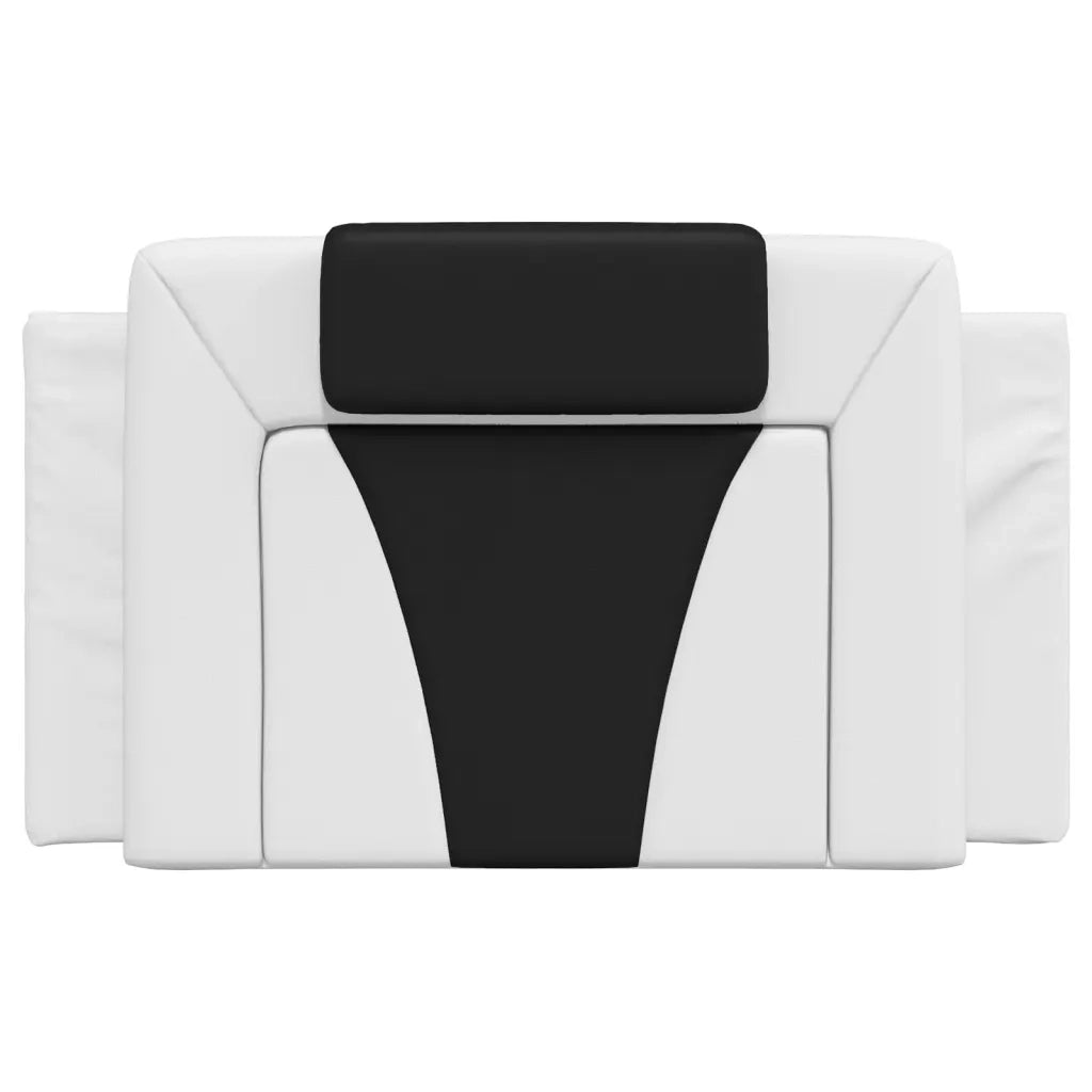 Cuscino Testiera Viana Nero e Bianco 90 cm in Similpelle 374773