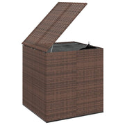 Cuscino da giardino in resina intrecciata 100 x 97,5 x 104 cm marrone 02_0013160