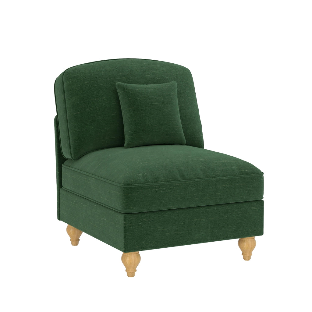 Divano Senza Braccioli Chenille con Cuscino ¨C Xylo ¨C Verde