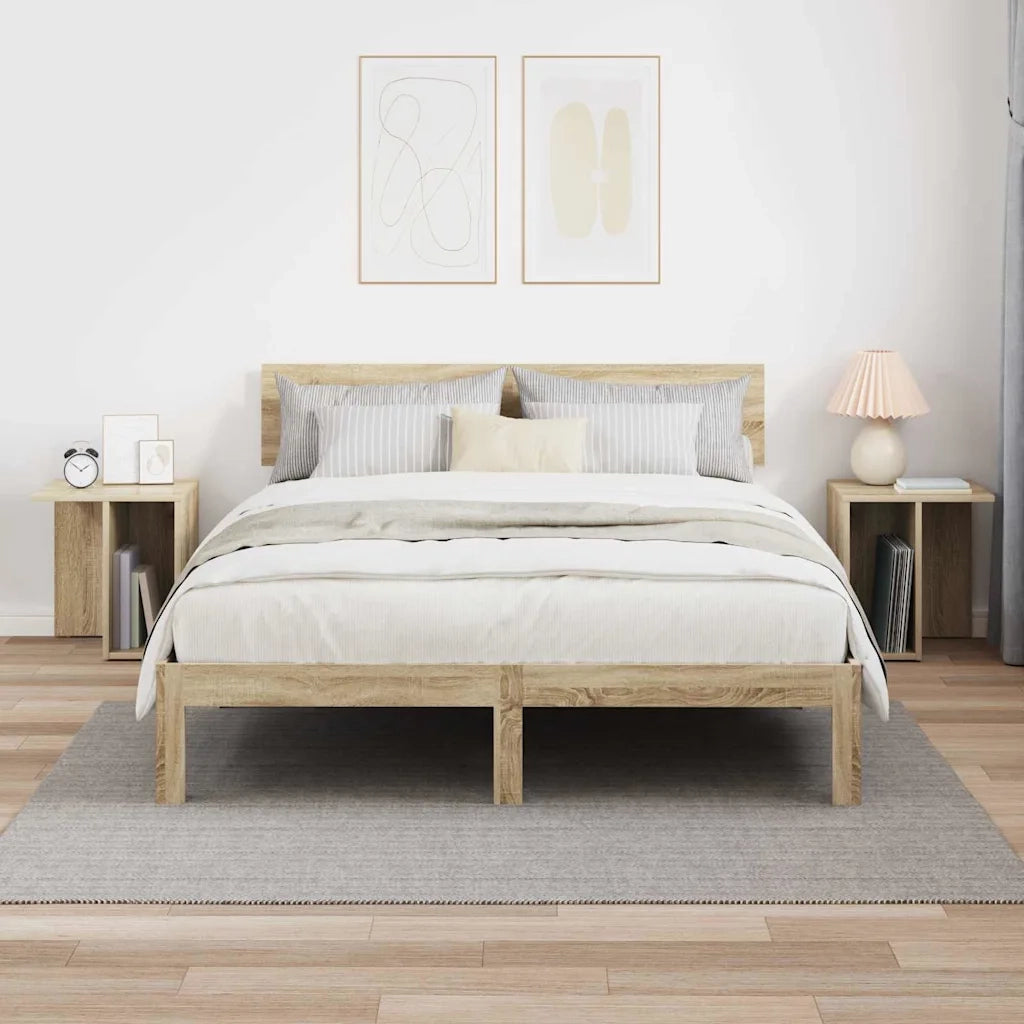 Tavolino 2 pcs Rovere Sonoma 37 x 32 x 40 cm Legno multistrato