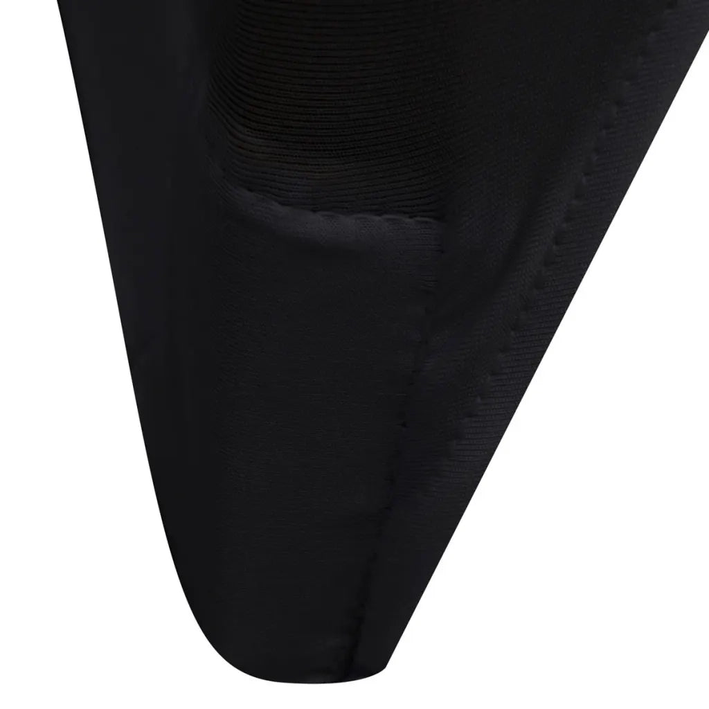 Coprisedia in Tessuto Elasticizzato Nero Set 6 pz CFW3518826