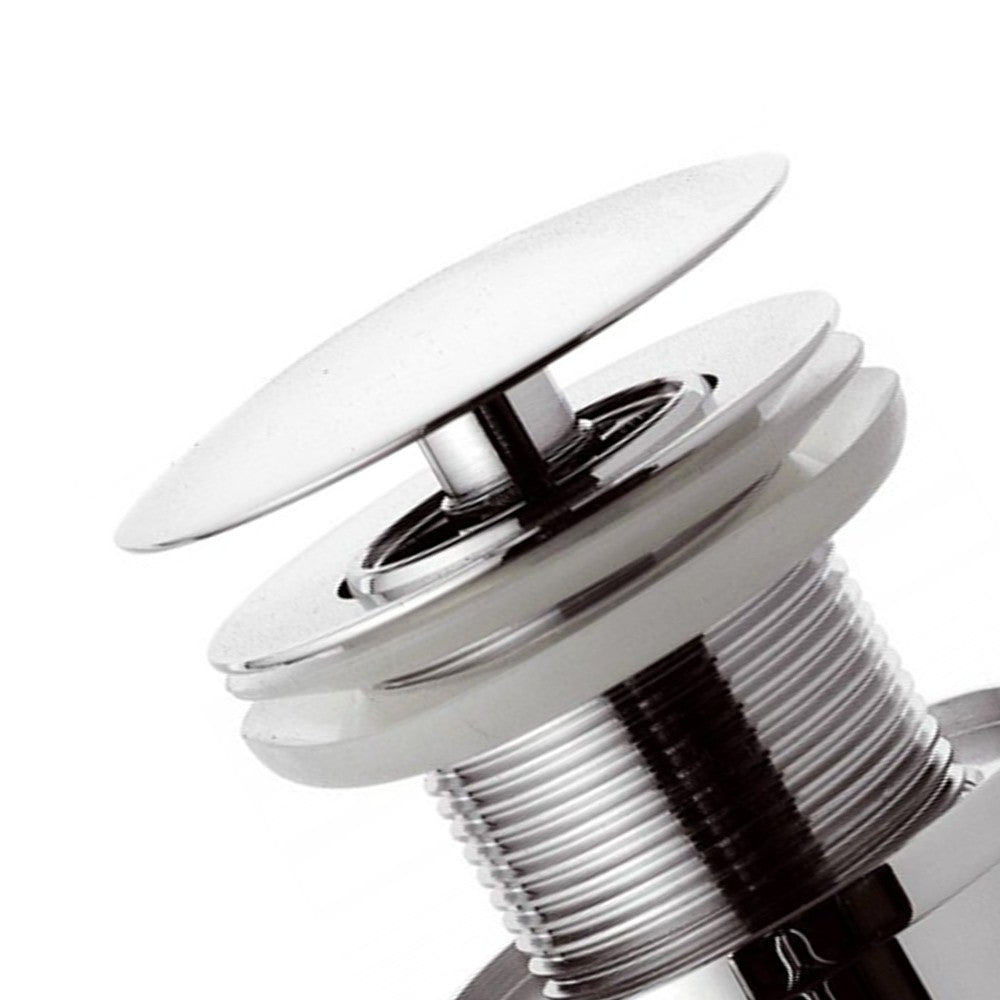 Scarico automatico con tappo grande sempre aperto e sistema click-clack