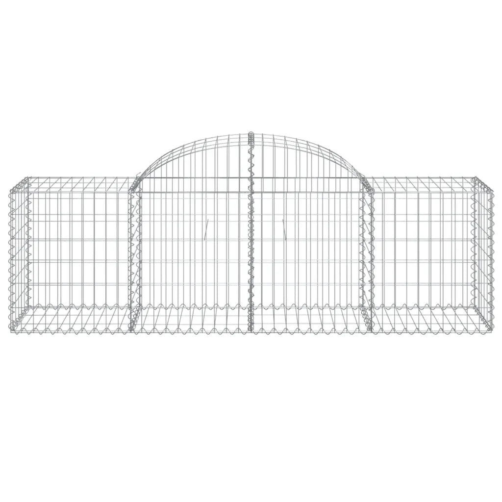 Cesti Gabbioni ad Arco 20 pz 200x50x60/80 cm Ferro Zincato 3146293