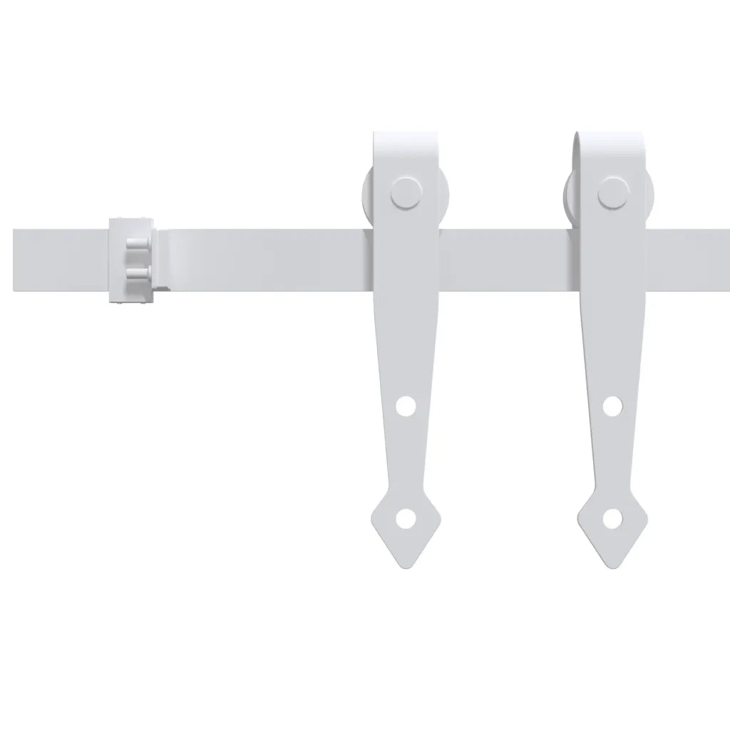 Mini Kit Porta Scorrevole in Acciaio al Carbonio Bianco 152 cm cod mxl 70882