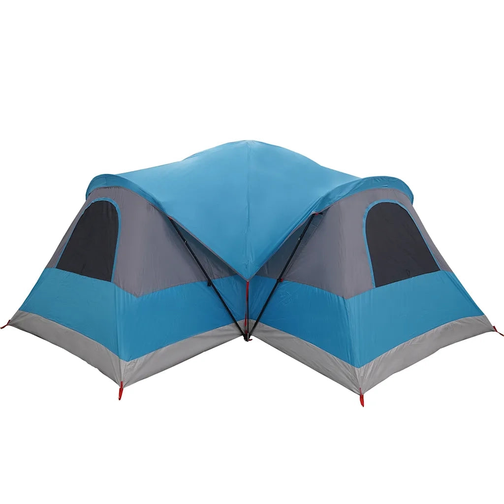 Tenda Familiare a Tunnel per 8 Persone Blu Impermeabile