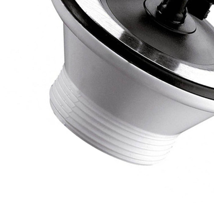 Piletta in polipropilene per lavelli in ceramica, con griglia in acciaio 1 pollice 1/4