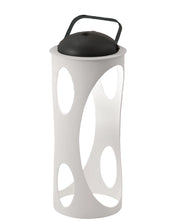 Lampada da Tavolo LED Caddy 3W Bianco, IP54 in Metallo e Policarbonato, Luce Calda 3000K, Dimmerabile al Tocco - Illuminazione Design Moderna