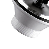 Piletta in polipropilene per lavelli in ceramica, con griglia in acciaio 1 pollice 1/2