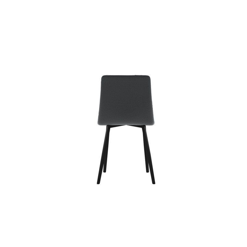 Sedia rivestita in tessuto easy-clean Gambe in metallo verniciato Ariel 46cm X 55cm H 87.5cm Stones