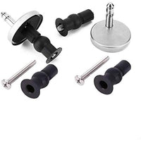 Coppia di cerniere per fissaggio sedile wc con foro cieco, guarn