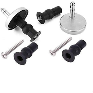 Coppia di cerniere per fissaggio sedile wc con foro cieco, guarn