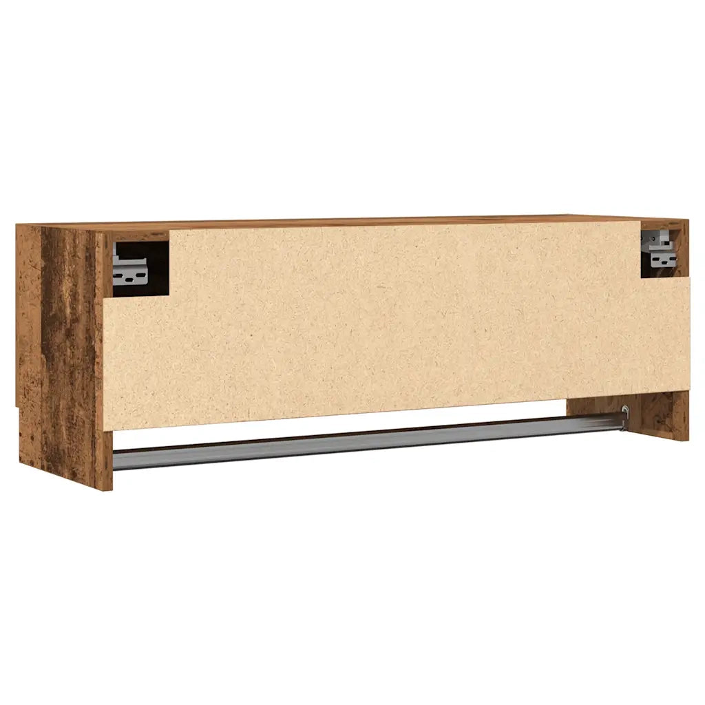 Armadio in Legno Vecchio 100x32,5x35 cm in Legno Multistrato 856616