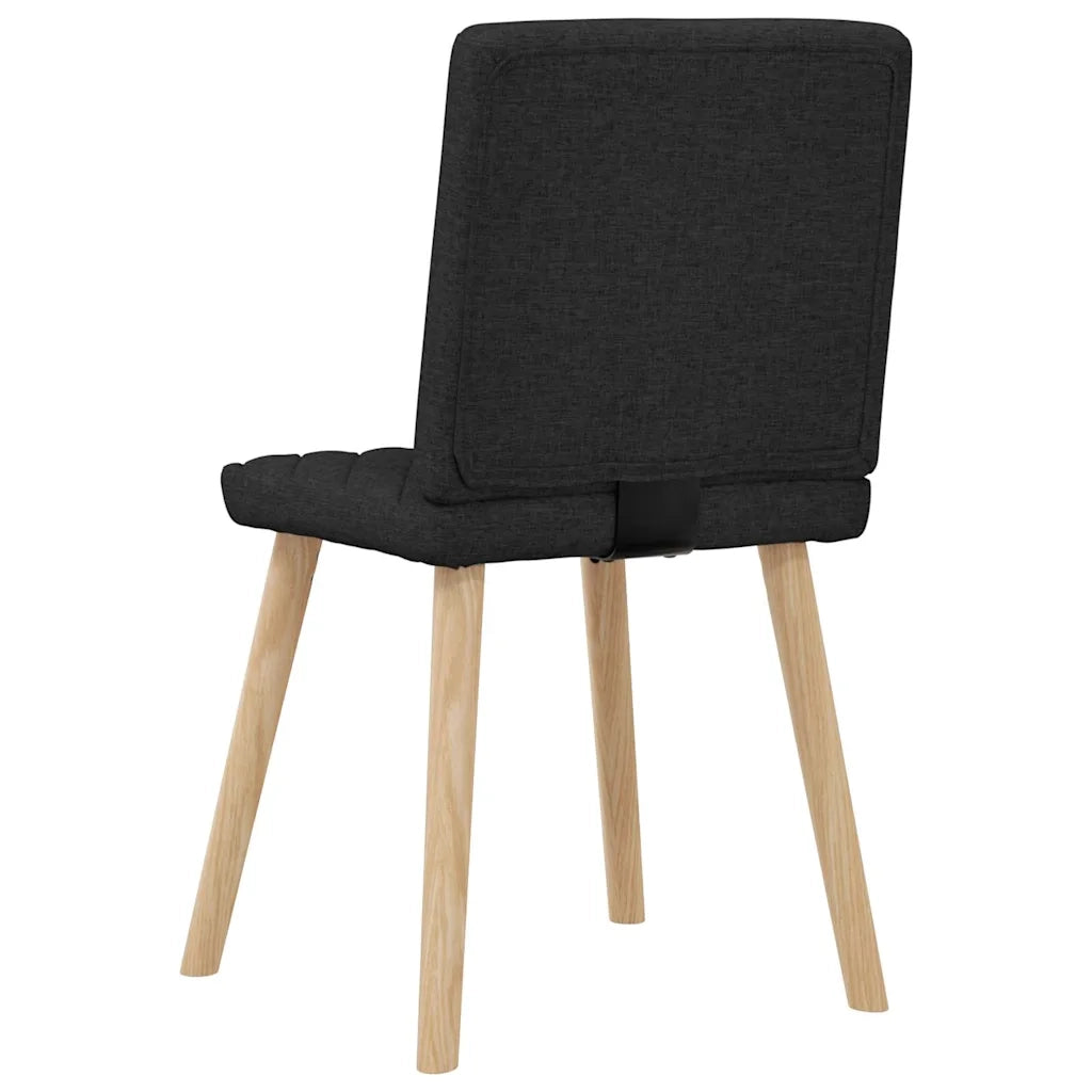 vidaXL Sedie da Pranzo 6 pz Nere in Tessuto