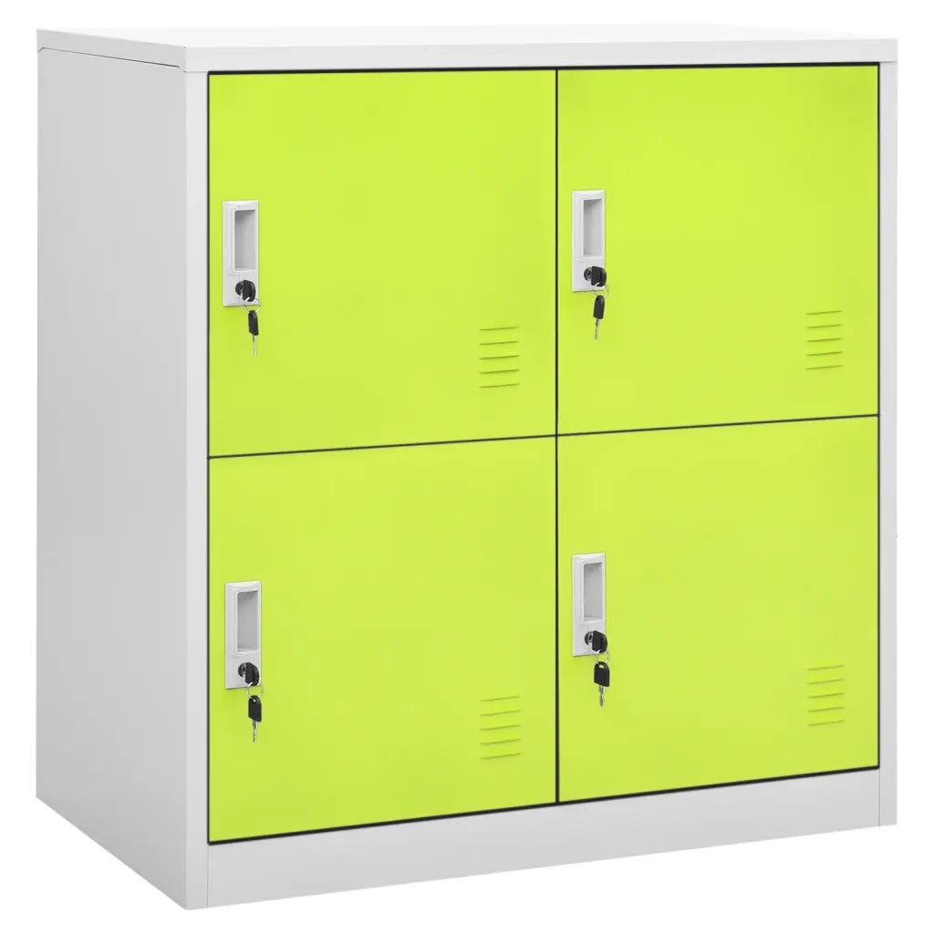 Armadietto moderno per aula con serratura 90 x 45 x 92 cm acciaio grigio 02_0046922