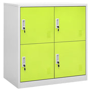 Armadietto moderno per aula con serratura 90 x 45 x 92 cm acciaio grigio 02_0046922