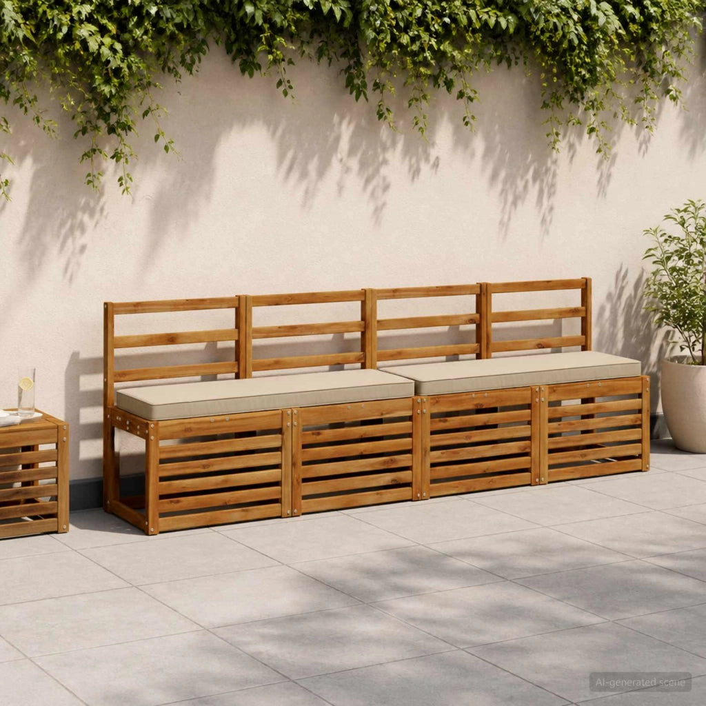 Cuscini per Panchina a 2 Pezzi VUGHT 2 pcs 100% Poliestere 950591