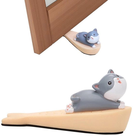 Stopper per porta con forma animale - Decorativo - Dampening acustico - Protezione per muro - Plastica morbida - Antiscivolo - Protezione porta