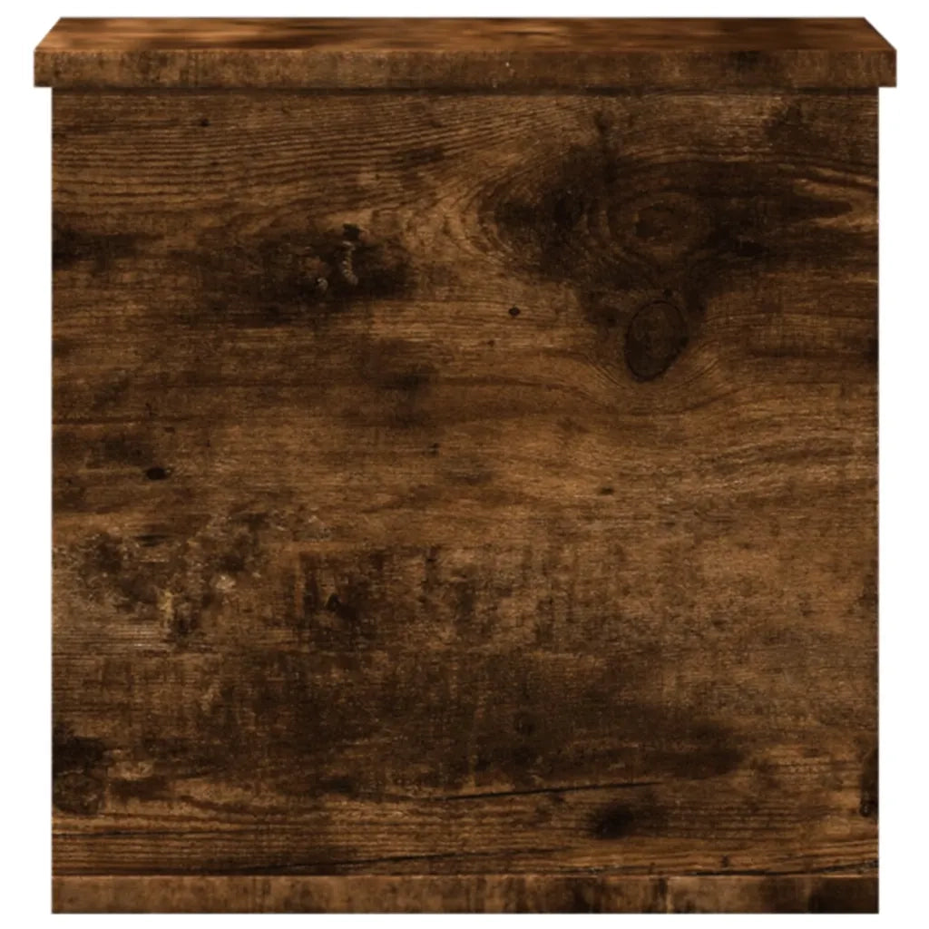 vidaXL Contenitore Portaoggetti Rovere Fumo 30x35x35 cm in Truciolato