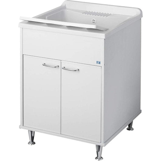 Lavatoio kubo 60x50 a due ante, bianco cr9042