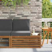 Divano da Giardino-Divano Esterno Finale con cuscino Naturale 91 x 63 x 73 cm 408984