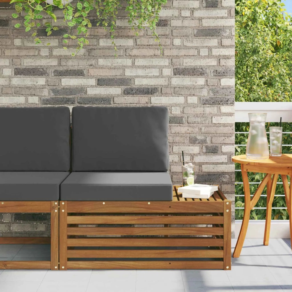 Divano da Giardino-Divano Esterno Finale con cuscino Naturale 91 x 63 x 73 cm 408984