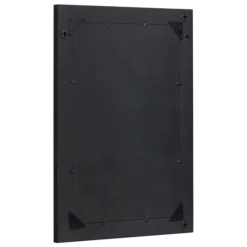 Specchio da bagno con specchio Nero e Argento 70 x 50 x 2,5 cm