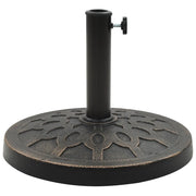 Base per Parasole Rotonda in Poliresina 13 kg Bronzo 45200