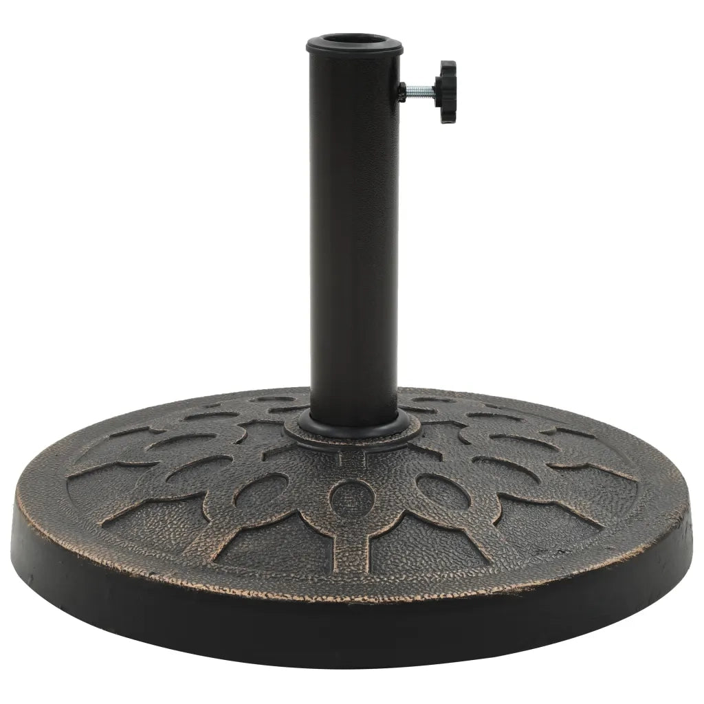 Base per Parasole Rotonda in Poliresina 13 kg Bronzo 45200