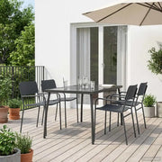 Set da pranzo 5 pz Antracite Acciaio 3422862