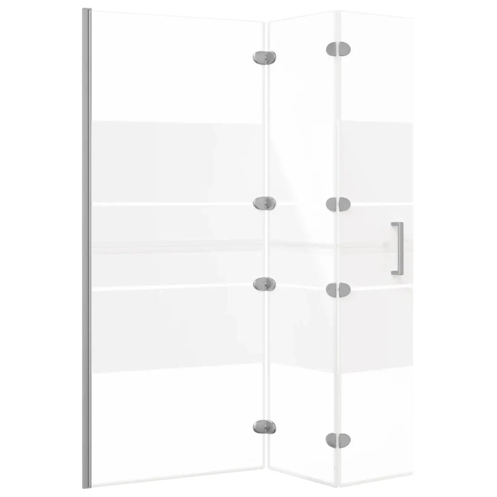 Pannello Doccia Pieghevole in ESG 120x140 cm Bianco cod mxl 42678