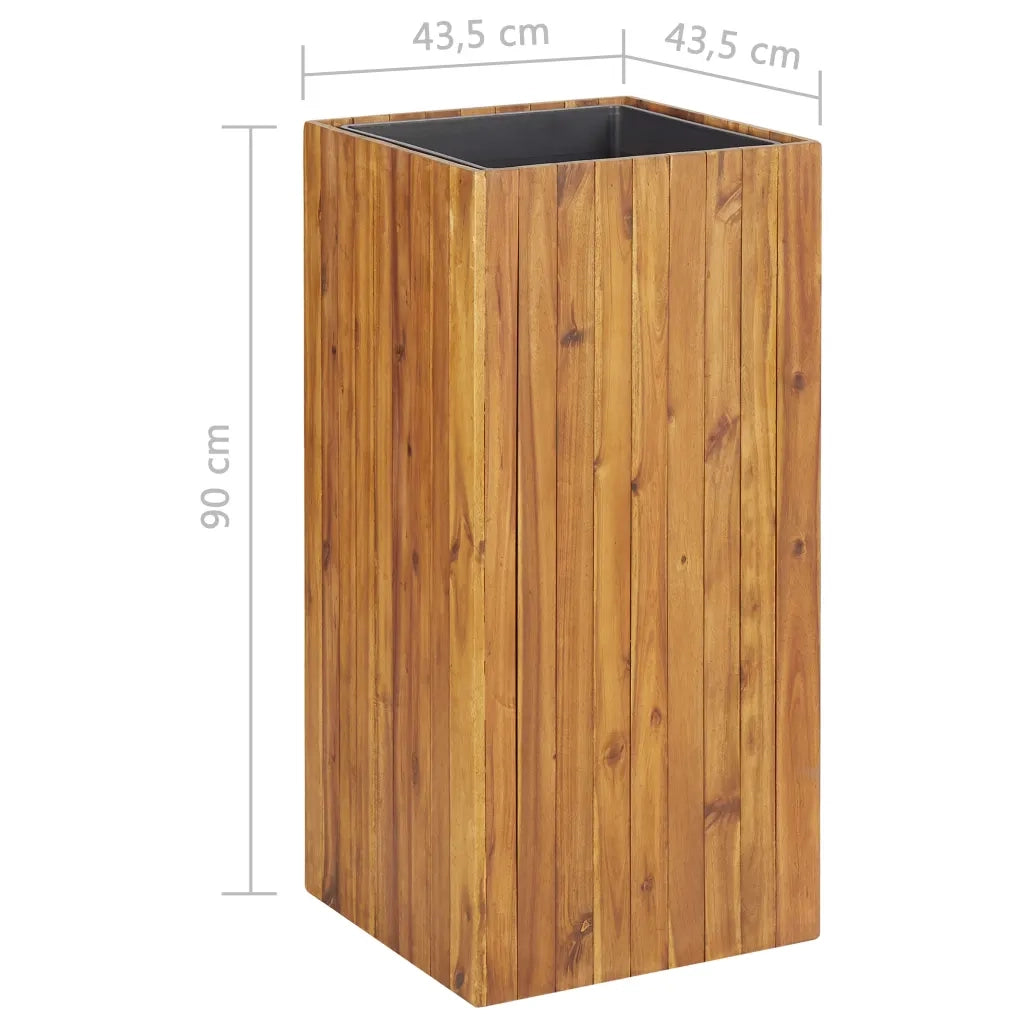 Letto Rialzato da Giardino 43,5x43,5x90 cm Massello di Acacia 46571
