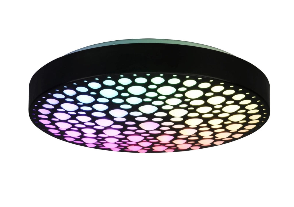 Plafoniera LED CHIZU 22W CCT 2700-6000K nera 40,5cm RL