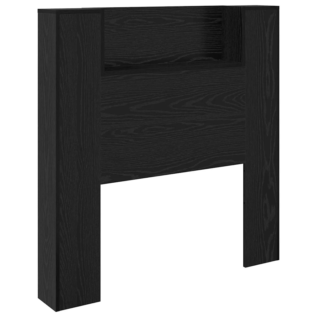 Testiera-Testata-Testiera Decorativa Rovere Nero 100 x 15 x 103,5 cm Legno multistrato