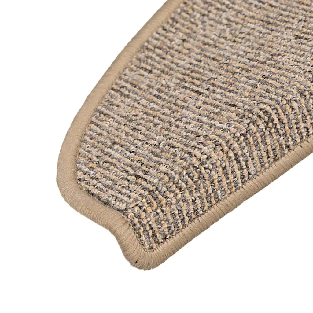 Tappetini per scale 15 pz 65x21x4 cm Marrone Semicircolari Grandi 149855