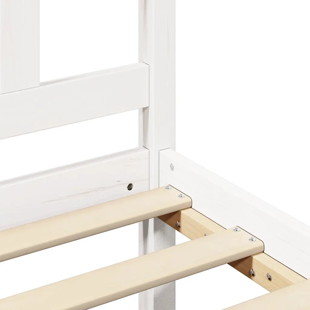 Giroletto Bianco in Legno Massello 150x200 cm King Size 3105411