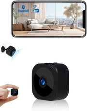 1080P HD Camera Indoor Miniatura con Batteria, Beveiligazione WiFi, Controllata via App, Piccola Camera di Sorveglianza per Camera con Sensore di Movimento