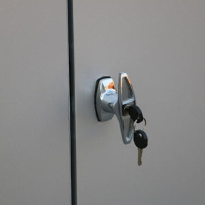 Casetta Box da Giardino 323,3x242,6x235,2 cm in Alluminio Grigio